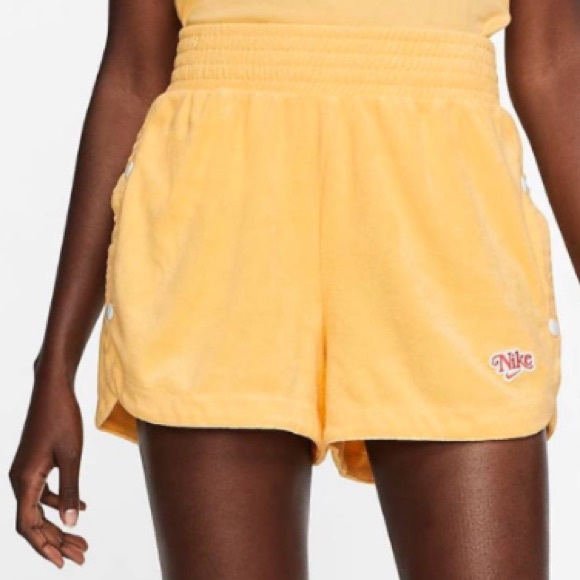 Nike Pants - Nike Terry Towelling Shorts - Yellow
